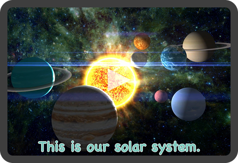 Realistic image of the solar system from Little Sponges program